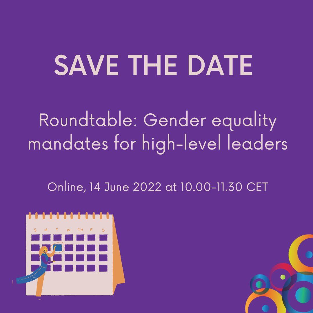GEARING-Roles | Rountable: Gender Equality mandates for high-level leaders