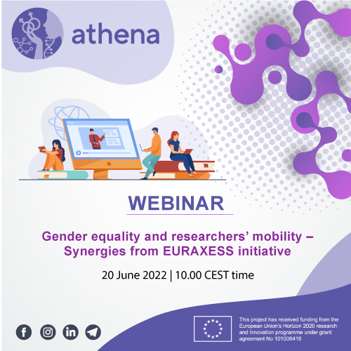 ATHENA webinar ‘Gender equality and researchers mobility – Synergies from EURAXESS initiative’