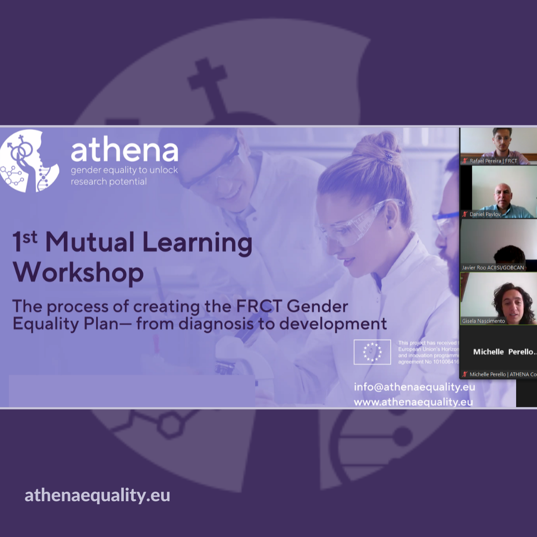 ATHENA 1st Mutual Learning Workshop on the development of the ATHENA’s Institution Gender Equality Plan (GEP)