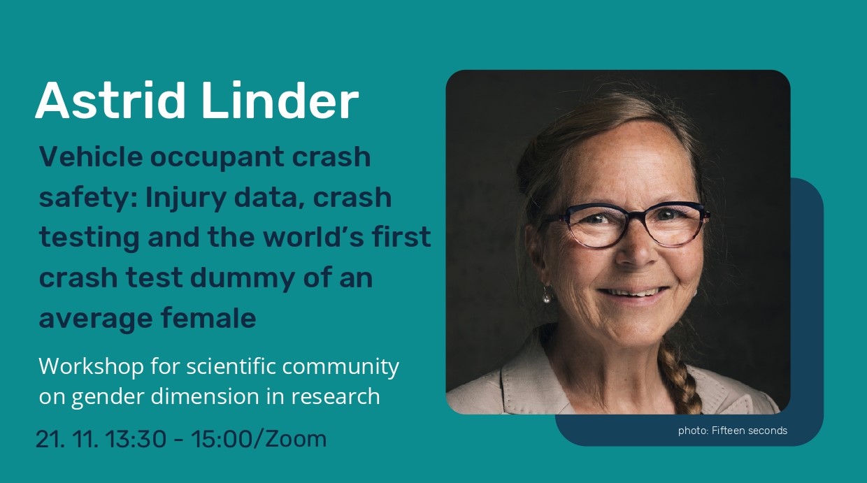 Webinar on “Vehicle occupant crash safety: Injury data, crash testing and the world’s first crash test dummy of an average female”