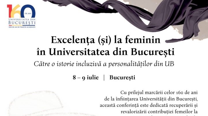 Conference “Excellence (and) for women in the University of Bucharest”